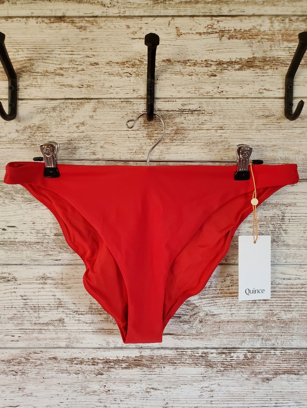NWT Quince Red Italian Bikini Bottom Swimwear Swim